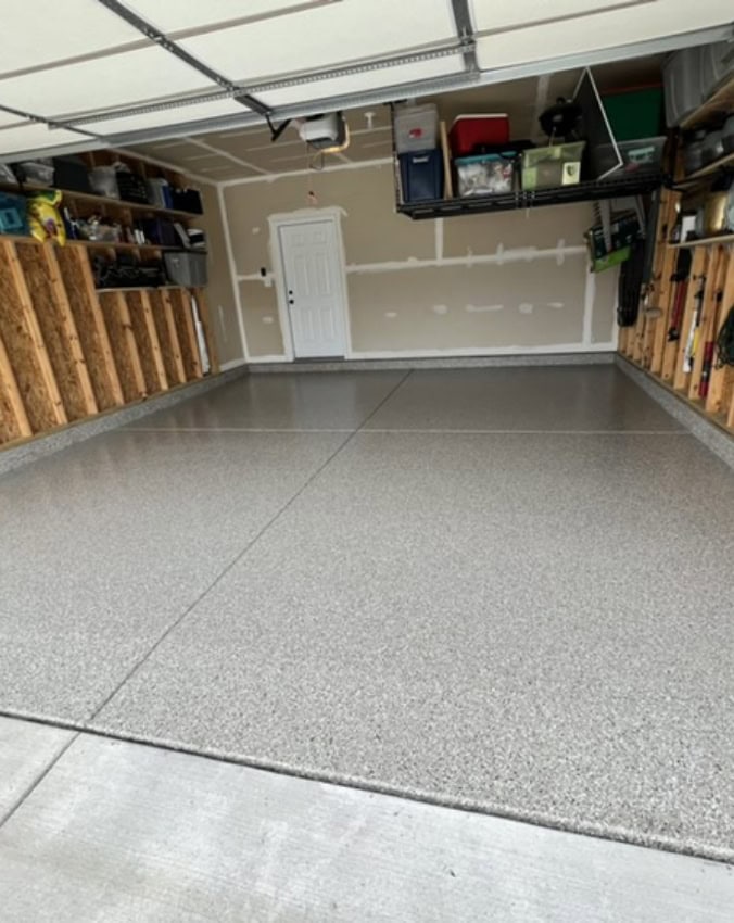 Garage concrete coating