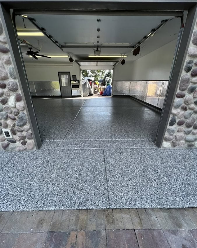 Garage concrete coating